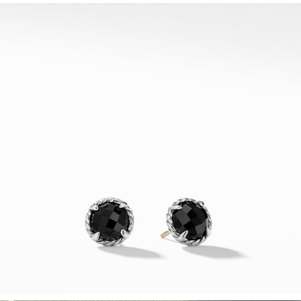 David Yurman Chatelaine Earrings- Black Onyx